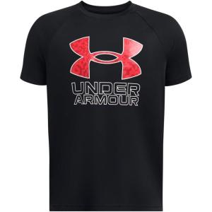imageUnder Armour Boys Tech Big Logo Short Sleeve T Shirt Plus004 Black  Racer Red  Whitehusky Boys