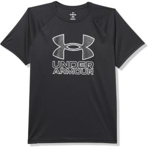 imageUnder Armour Boys Tech Big Logo Short Sleeve T Shirt Plus005 Black   Whitehusky Boys