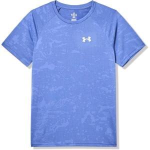 imageUnder Armour Boys Tech Jacquard 20 Short Sleeve T Shirt561 Starlight   White