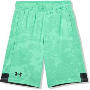 imageUnder Armour Boys Tech Jacquard 20 Shorts299 Vapor Green  Black  Black