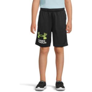 imageUnder Armour Boys Tech Logo Shorts004 Black  White  High Vis Yellow