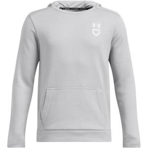 imageUnder Armour Boys Utility Hoodie011 Mod Gray Light Heather   White