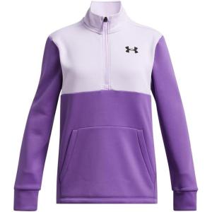 imageUnder Armour Girls Fleece 12 Zip535 Salt Purple   Black