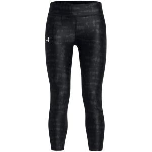 imageUnder Armour Girls HeatGear Printed Ankle Crop Legging008 Black   White