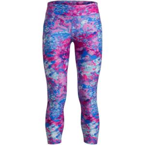 imageUnder Armour Girls HeatGear Printed Ankle Crop Legging465 Water   White