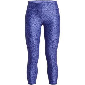 imageUnder Armour Girls HeatGear Printed Ankle Crop Legging495 Baja Blue   Black