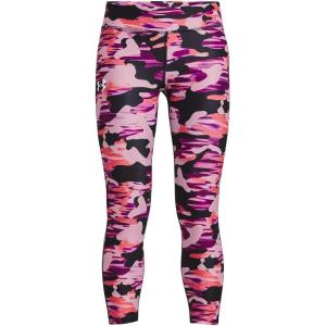 imageUnder Armour Girls HeatGear Printed Ankle Crop Legging694 Pink Fog  Jellyfish  White