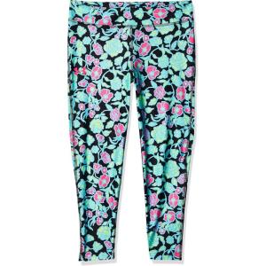 imageUnder Armour Girls HeatGear Printed Ankle Crop LeggingBlack 003 Fresco Blue  Black