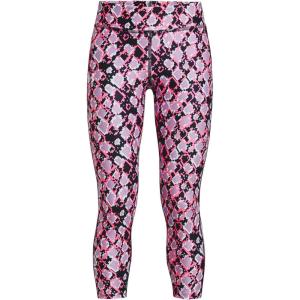 imageUnder Armour Girls HeatGear Printed Ankle Crop LeggingCerise 653White