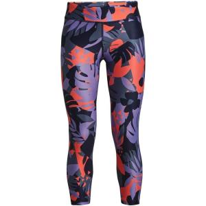 imageUnder Armour Girls HeatGear Printed Ankle Crop LeggingVivid Lilac 560Midnight Navy