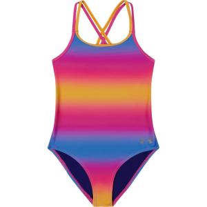 imageUnder Armour Girls One Piece SwimsuitRebel Pink Gradient