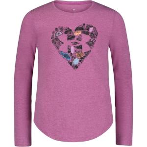 imageUnder Armour Girls Outdoor Long Sleeve Tee Stylish Crew Neckline Cute Full FitOptic Purple