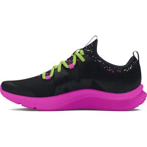 imageUnder Armour Girls Pre School Infinity Alternate Lace Sneaker002 BlackVivid MagentaMorph Green