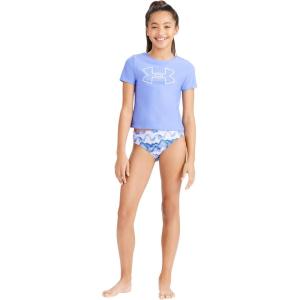 imageUnder Armour Girls Rashguard SetBaja Blue Waves