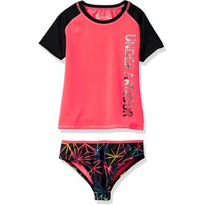 imageUnder Armour Girls Rashguard SetPenta Pink