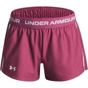 imageUnder Armour Girls Tech Play Up Shorts659 Fuchsia Dusk  Fuchsia Dusk  White