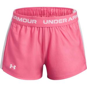 imageUnder Armour Girls Tech Play Up Shorts672 Super Pink  White  White