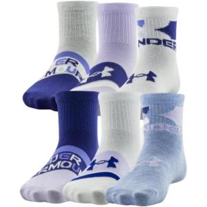 imageUnder Armour Kids Essential Quarter Socks 6PairsBaja Blue Assorted