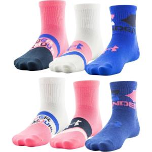 imageUnder Armour Kids Essential Quarter Socks 6PairsBauhaus Blue Assorted