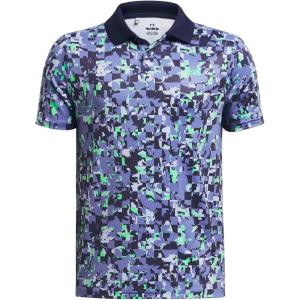 imageUnder Armour Matchplay Printed Golf PoloStarlightVapor GreenMidnight Navy