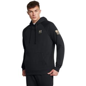 imageUnder Armour Mens Freedom Flag Hoodie001 Black   Desert Sand