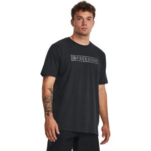 imageUnder Armour Mens Freedom Graphic Short Sleeve TShirt by 1775001 Black   Pitch Gray