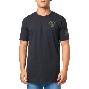 imageUnder Armour Mens Freedom Graphic Short Sleeve TShirt by 17751775001 Black   Marine Od Green