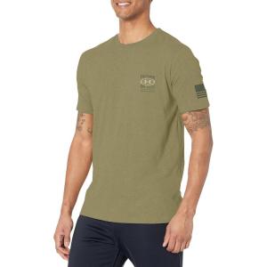 imageUnder Armour Mens Freedom Graphic Short Sleeve TShirt by 17751775390 Marine Od Green   Federal Tan