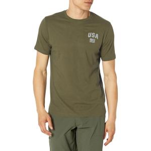 imageUnder Armour Mens Freedom Graphic Short Sleeve TShirt by 1775390 Marine Od Green   Steel
