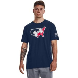 imageUnder Armour Mens Freedom Graphic Short Sleeve TShirt by 1775408 Academy   Steel