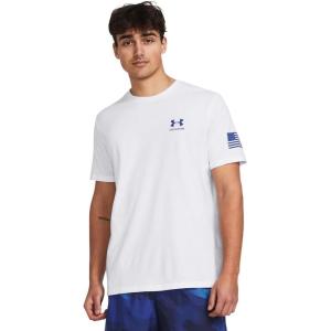 imageUnder Armour Mens Freedom Graphic Short Sleeve TShirt100 White   Team Royal