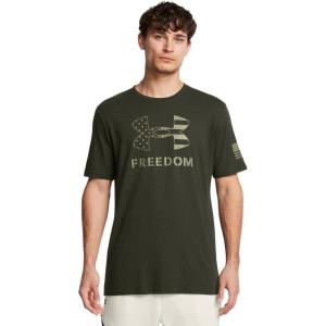 imageUnder Armour Mens Freedom Graphic Short Sleeve TShirt357 Artillery Green   Thyme