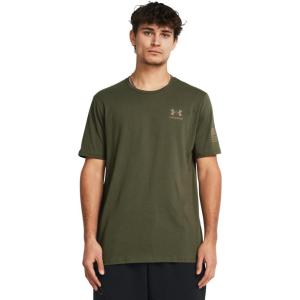 imageUnder Armour Mens Freedom Graphic Short Sleeve TShirt390 Marine Od Green   Federal Tan