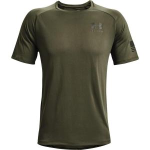 imageUnder Armour Mens Freedom Tech Short Sleeve TShirtMarine Od Green 390Baroque Green