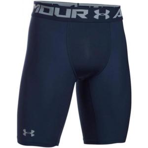 imageUnder Armour Mens HeatGear Armour 20 9inch Compression ShortsMidnight Navy 410Steel