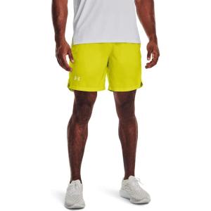 imageUnder Armour Mens Launch Stretch Woven 7inch Shorts799 Starfruit  Starfruit  Reflective