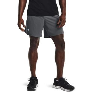 imageUnder Armour Mens Launch Stretch Woven 7inch ShortsPitch Gray 012Reflective