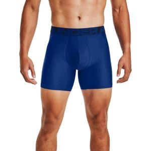 imageUnder Armour Mens MultiPack Standard Tech 6quot Inseam Boxer BriefRoyal 400Academy Blue