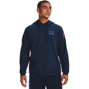 imageUnder Armour Mens New Freedom Flag Hoodie408 Academy   Red