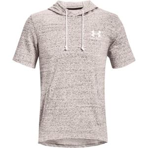 imageUnder Armour Mens Rival Terry ShortSleeve HoodieOnyx White 112Cruise Gold
