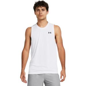 imageUnder Armour Mens Tech Tank Top100 White   Black