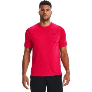 imageUnder Armour Mens Velocity 20 Short Sleeve T Shirt600 Red   Black
