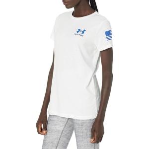 imageUnder Armour Womens New Freedom Banner TShirtWhite 101Royal