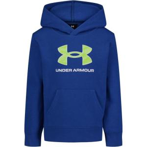 imageUnder Armour boys Long Sleeve Logo Hoodie ampamp Joggers SetTech Blue