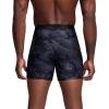 imageUnder Armour Mens Performance Tech Print 6quot Boxer BriefsDownpour Gray