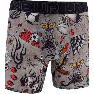imageUnder Armour Mens MultiPack Performance Tech Mesh Boxerjock Brief 6quot Inseam AllDay ComfortBlackGrey