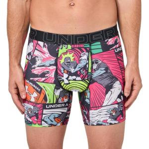 imageUnder Armour Mens MultiPack Performance Tech Mesh Boxerjock Brief 6quot Inseam AllDay ComfortBlackWhite  Single