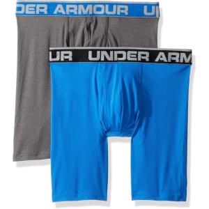 imageUnder Armour Mens Tech Mesh 9quot Underwear 2 PackMediterranean 437Charcoal Medium Heather