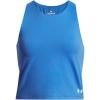 imageUnder Armour Girls Motion Crop Tank Top402 Blue Atlantis   White