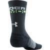 imageUnder Armour Mens Elevated Novelty Crew Socks 3PairsJet GrayCeruleanWhite